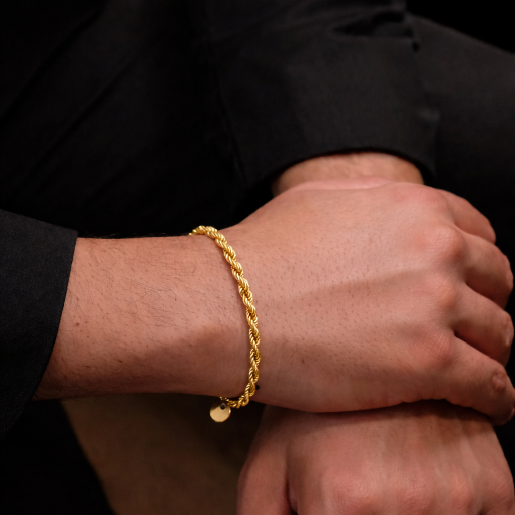 Rope Twist Bracelet (Gold)