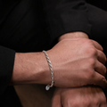 Rope Twist Bracelet (Silver)