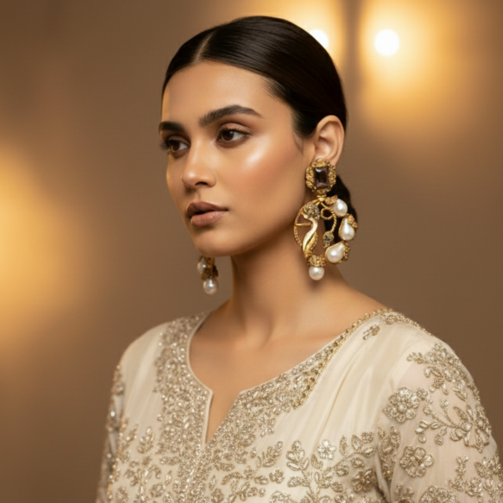 Antique Pearl Dangle (Champaign)