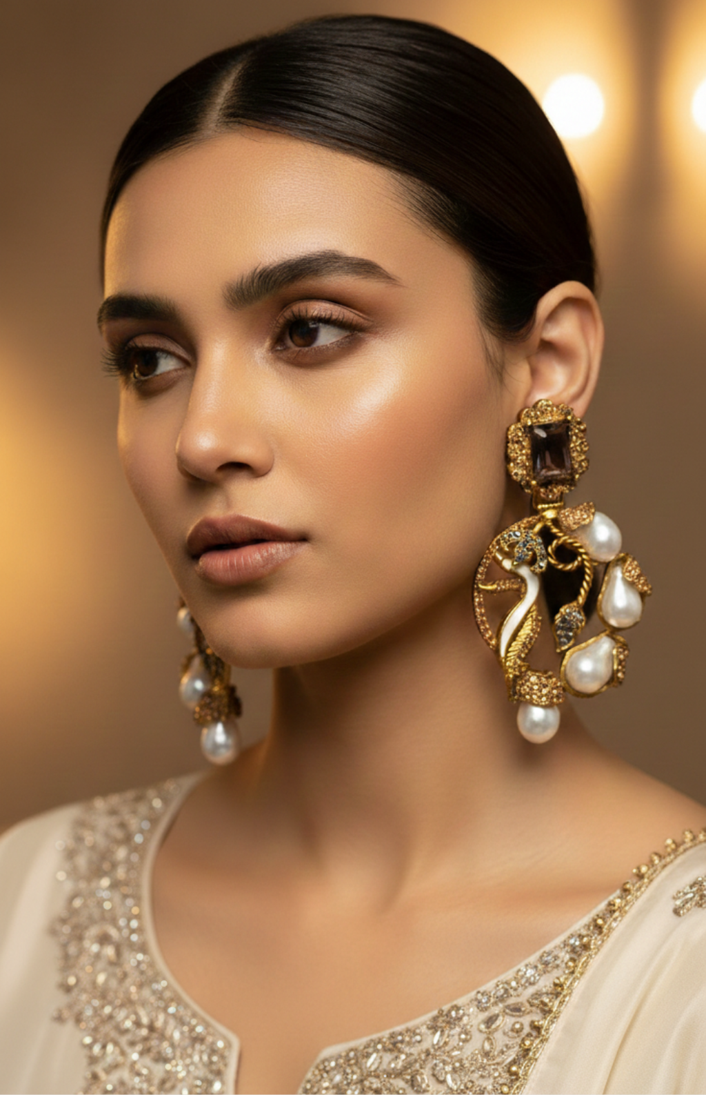 Antique Pearl Dangle (Champaign)